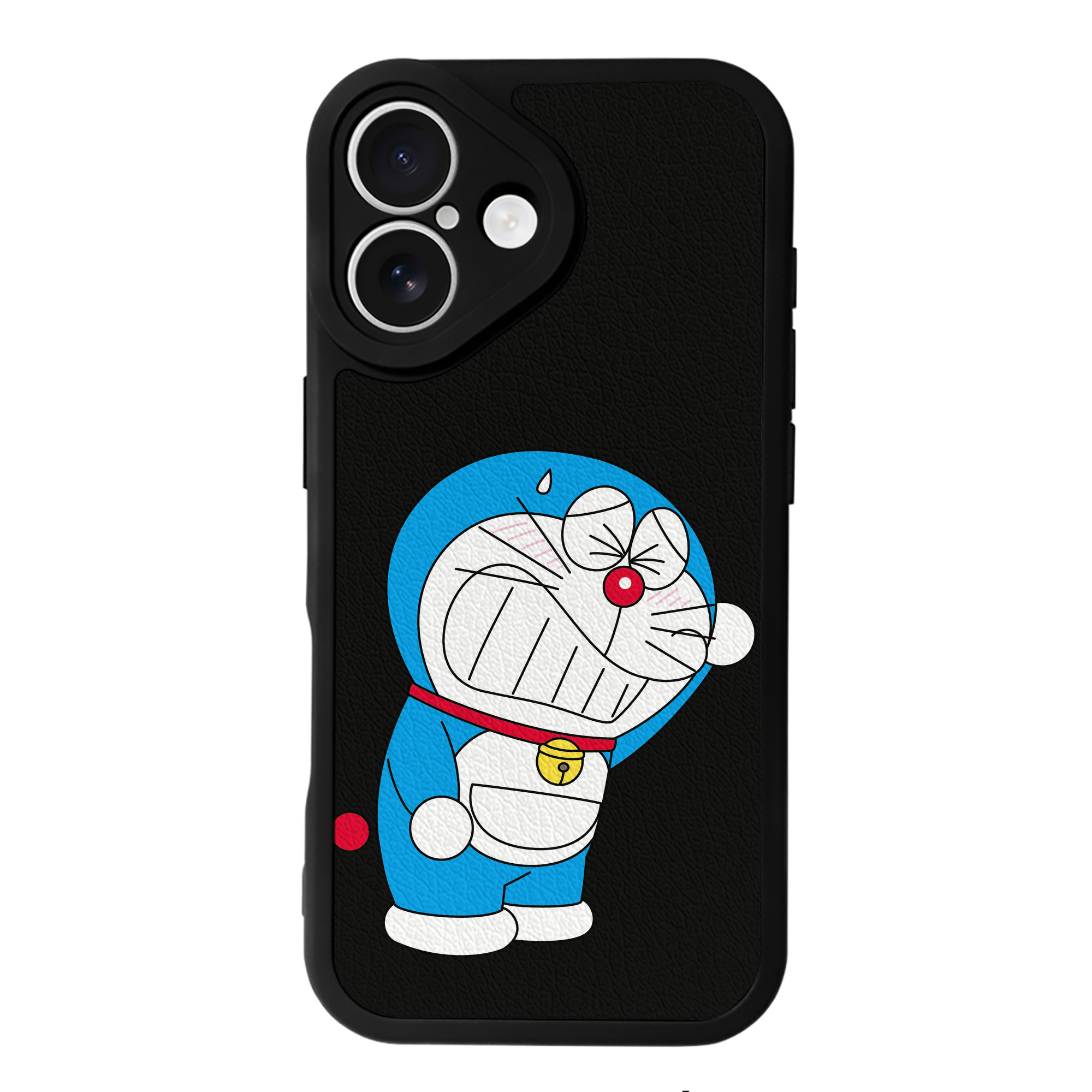 （画像用） ドラえもん Doraemon 【iPhone 16シリーズ対応】シリコンスマホケース（レザー調） 材質：シリコン